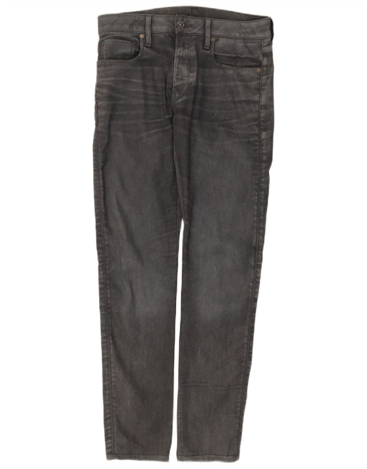 G-Star Herren 3301 Slim Jeans W31 L34 Graue Baumwolle