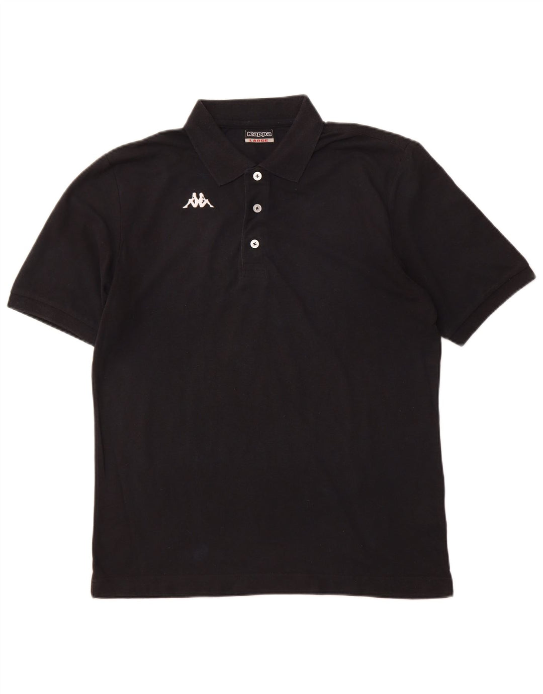 KAPPA Herren Poloshirt XL Schwarz Baumwolle