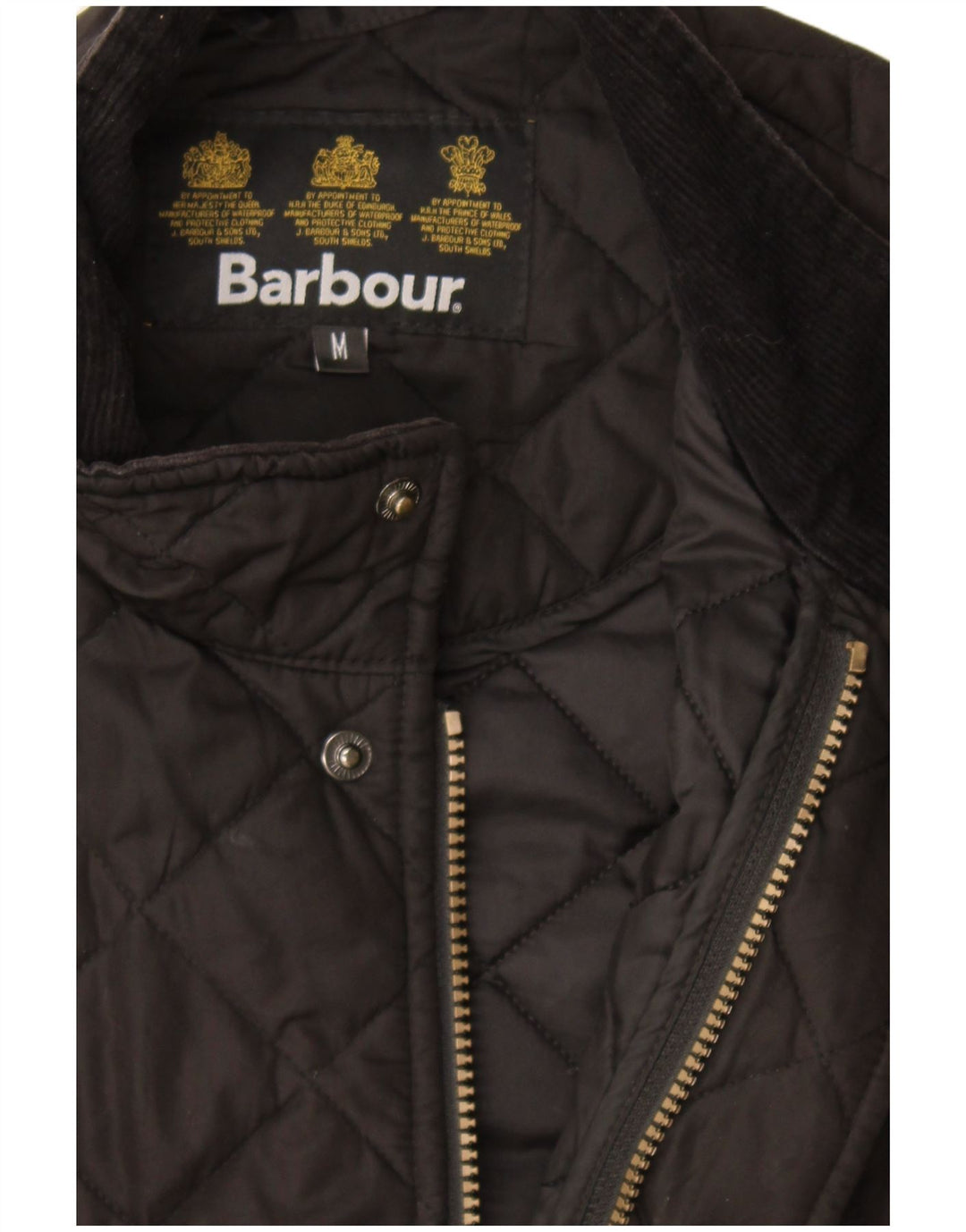Barbour Herren Steppjacke UK 38 Medium Schwarz