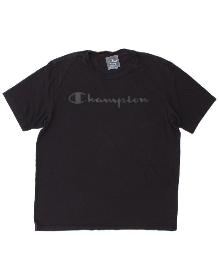 Champion Herren-T-Shirt mit Grafik, mittelgroß, Marineblau