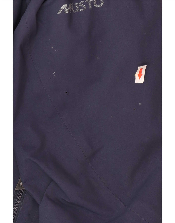 Musto Herren-Regenjacke mit Kapuze, UK 40, Größe L, Marineblau, Polyester