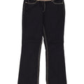 Wrangler Damen Bootcut-Jeans W32 L31 Marineblaue Baumwolle