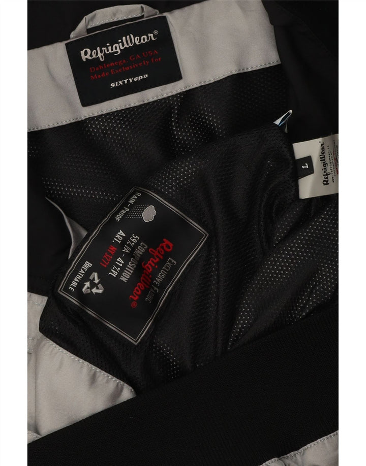 Refrigiwear Herren Bomber Regenjacke UK 40 Large Grau Polyester