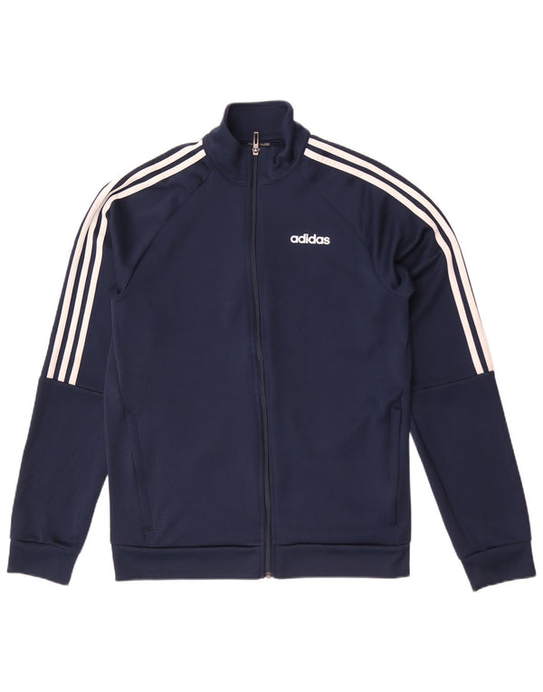 Adidas Mens Climalite Tracksuit Top Jacket UK 40/42 Medium Navy Blue