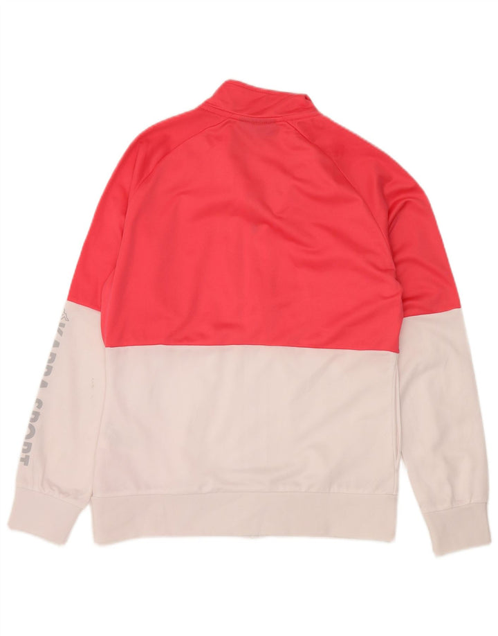 Kappa Damen-Trainingsanzugoberteil mit Grafik, UK 16, Größe L, Rot, Farbblock
