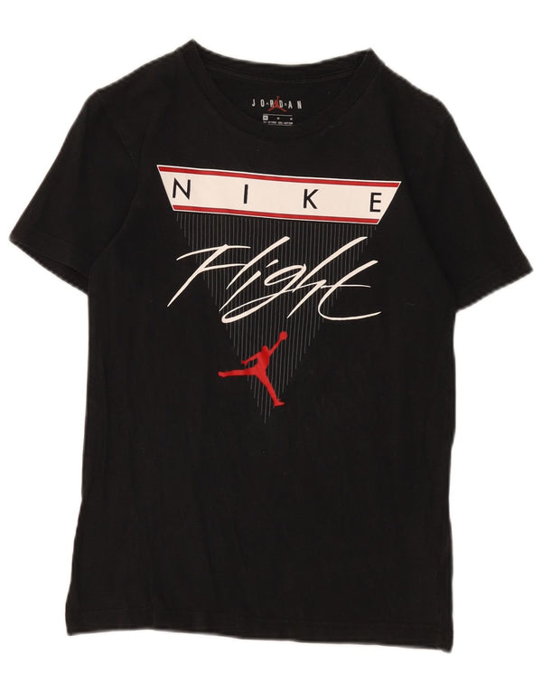 Jordan T-Shirt mit Grafik für Jungen, 10–11 Jahre, mittelgroß, schwarze Baumwolle