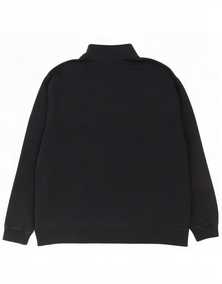 Nike Herren-Sweatshirt mit Reißverschluss, 2XL, schwarze Baumwolle