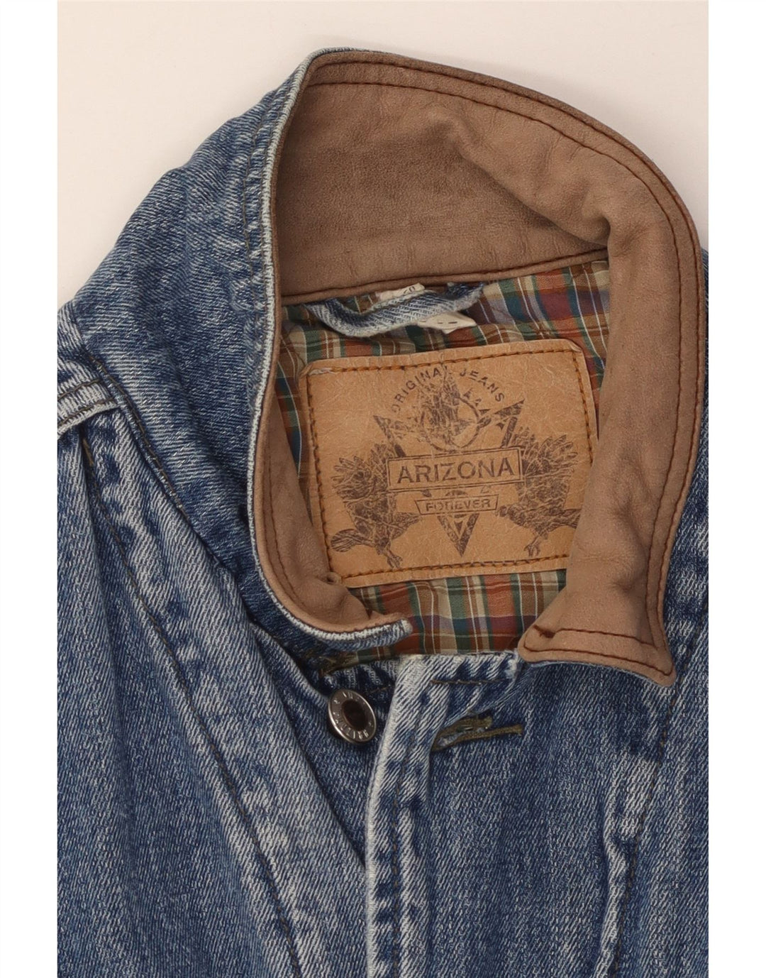 ARIZONA Herren Jeansjacke UK 40 Large Blau Polyamid