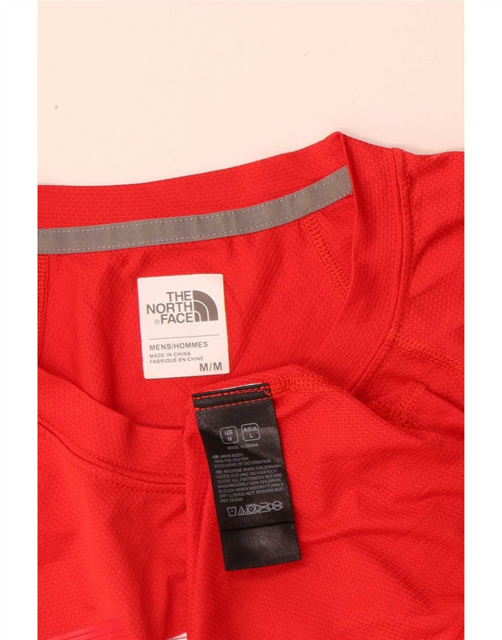 The North Face Herren Hong Kong Graphic T-Shirt Top Mittelrotes Polyester
