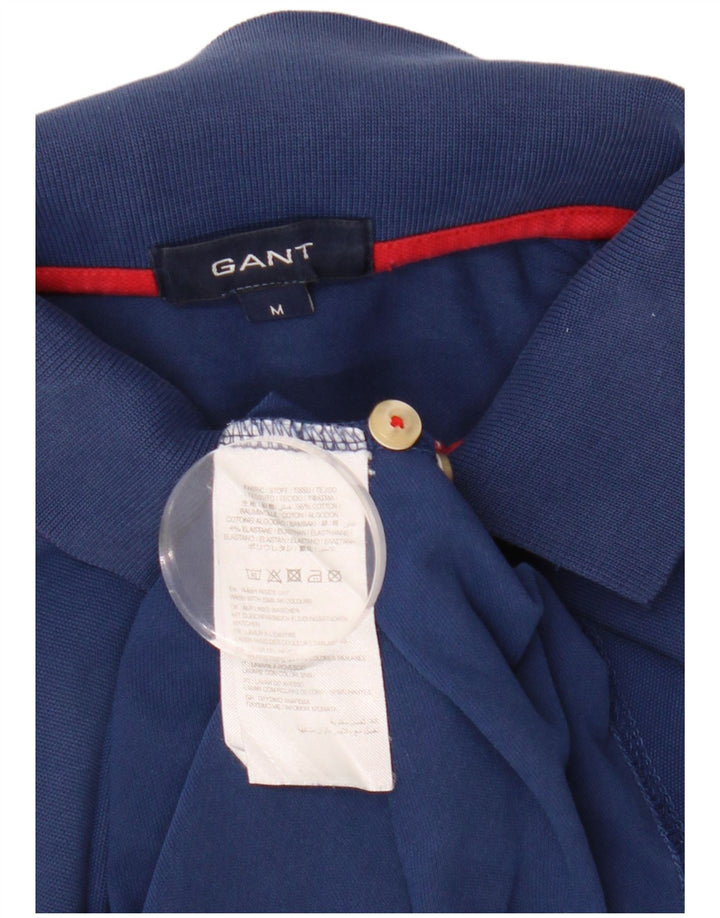 GANT Herren-Poloshirt aus mittelblauer Baumwolle in Marineblau