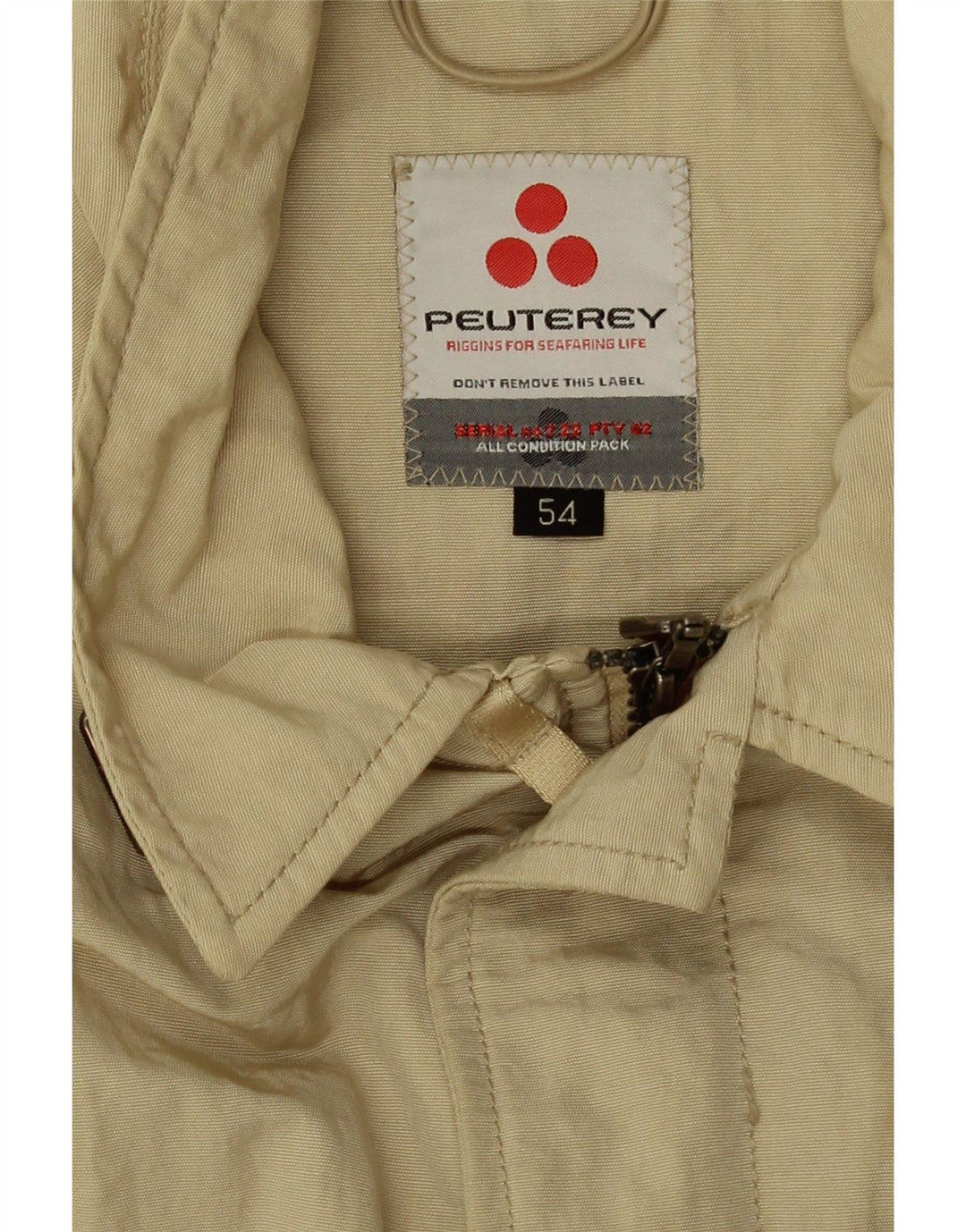 PEUTEREY Damen Crop Bomberjacke IT 54 3XL Beige Polyamid