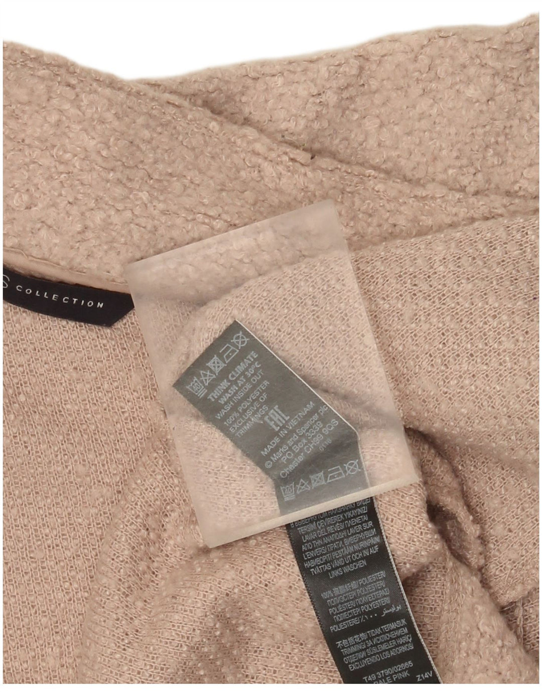 Marks & Spencer Damenmantel UK 18 XL Rosa Polyester
