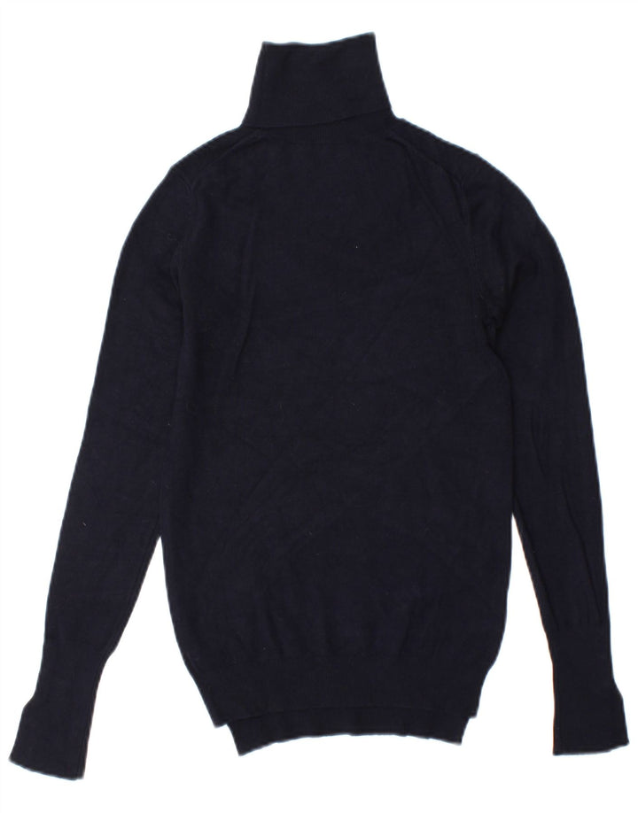 Rollkragenpullover für Damen von Zara, Gr. 10, Marineblau