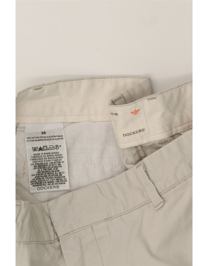 DOCKERS Mens Chino Shorts W36 Large White Cotton Vintage Dockers and Second-Hand Dockers from Messina Hembry 