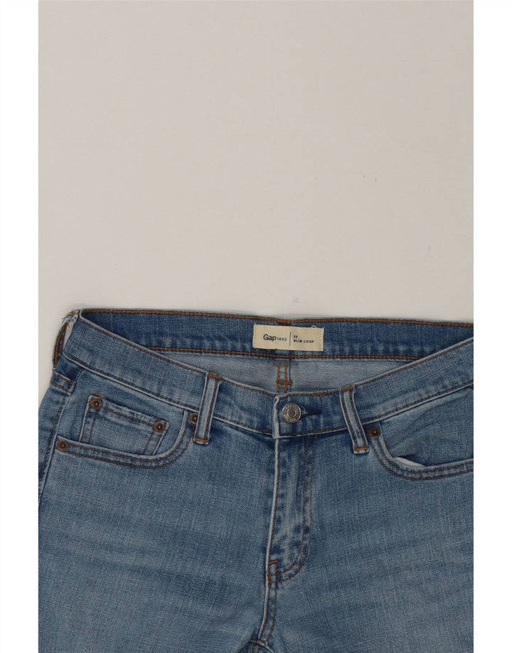 GAP Womens Slim Cropped Jeans W26 L24  Blue Cotton Vintage Gap and Second-Hand Gap from Messina Hembry 