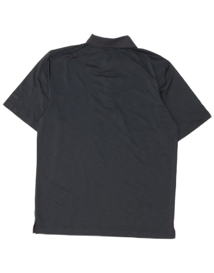 Greg Norman Herren-Poloshirt, Größe S, Schwarz, Polyester