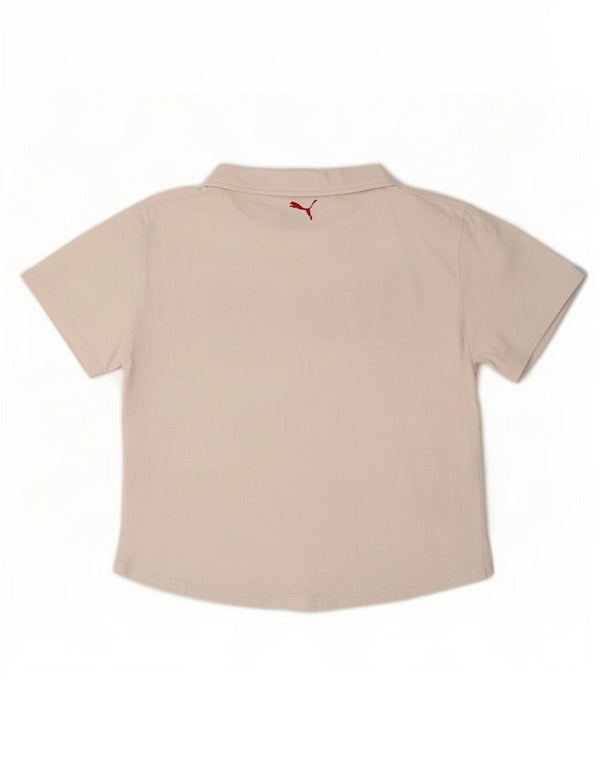 Puma Damen Graphic T-Shirt Top UK 14 Mittelrosa