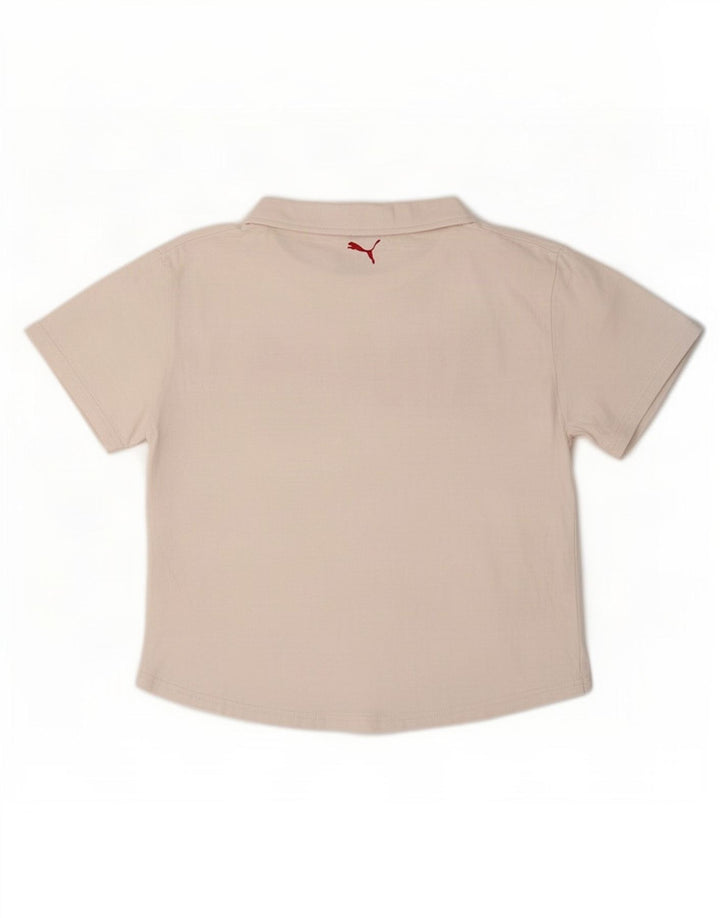 Puma Damen Graphic T-Shirt Top UK 14 Mittelrosa