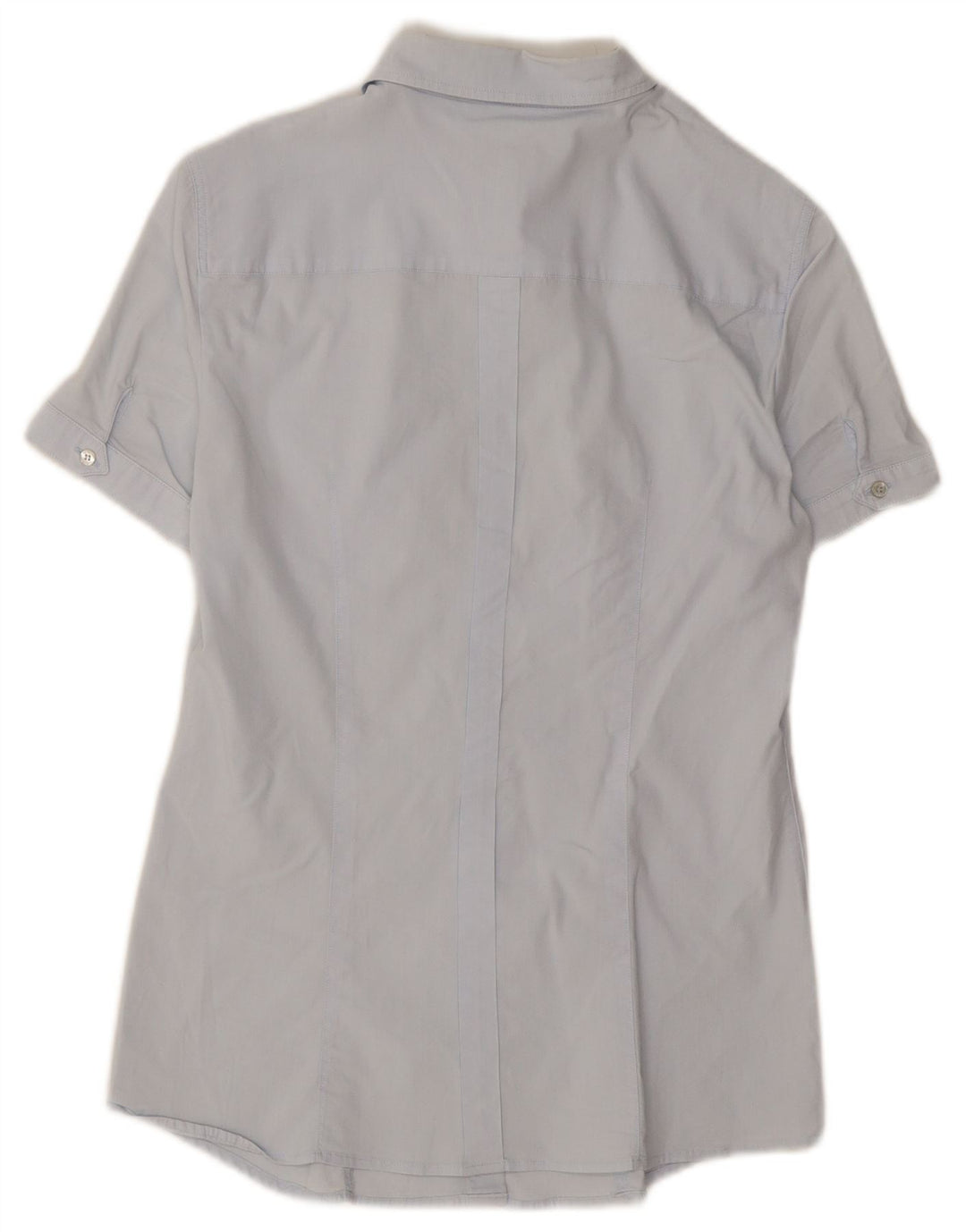 ARMANI JEANS Womens Short Sleeve Shirt US 8 Medium Blue