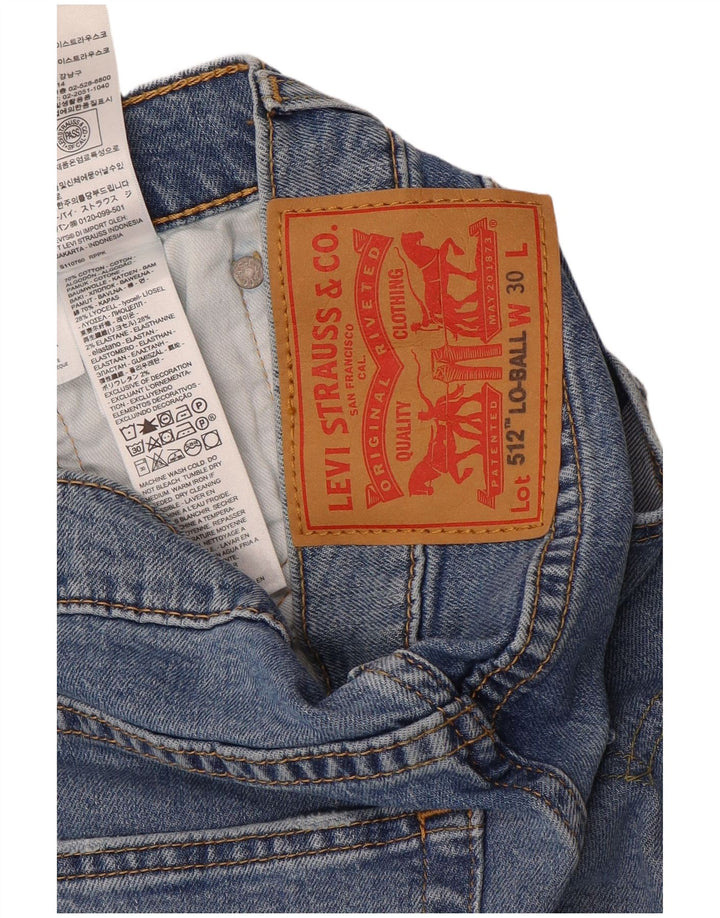 Levi's Damen Slim Tapered Jeans W30 L32 Blaue Baumwolle