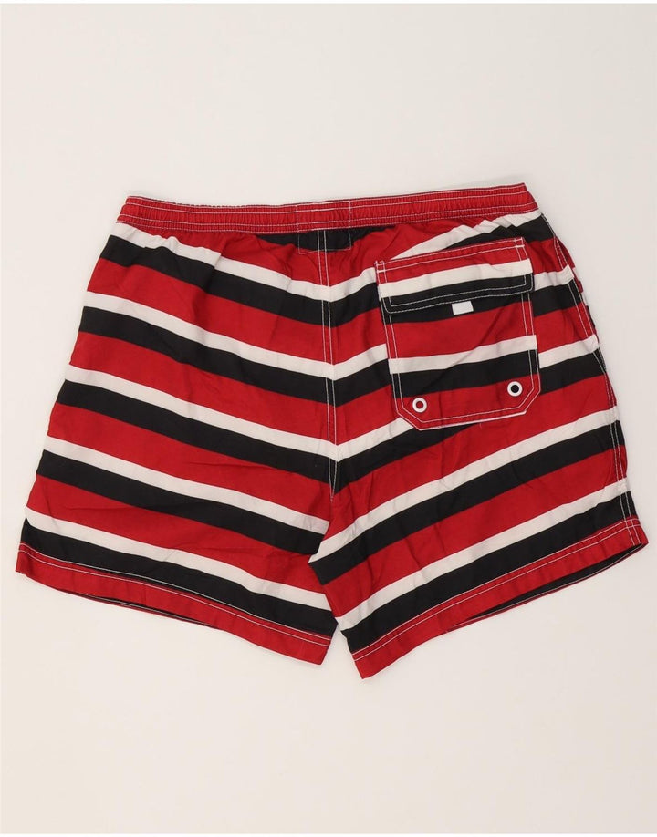 JACK WILLS Herren-Badeshorts, groß, rot gestreift, Polyester