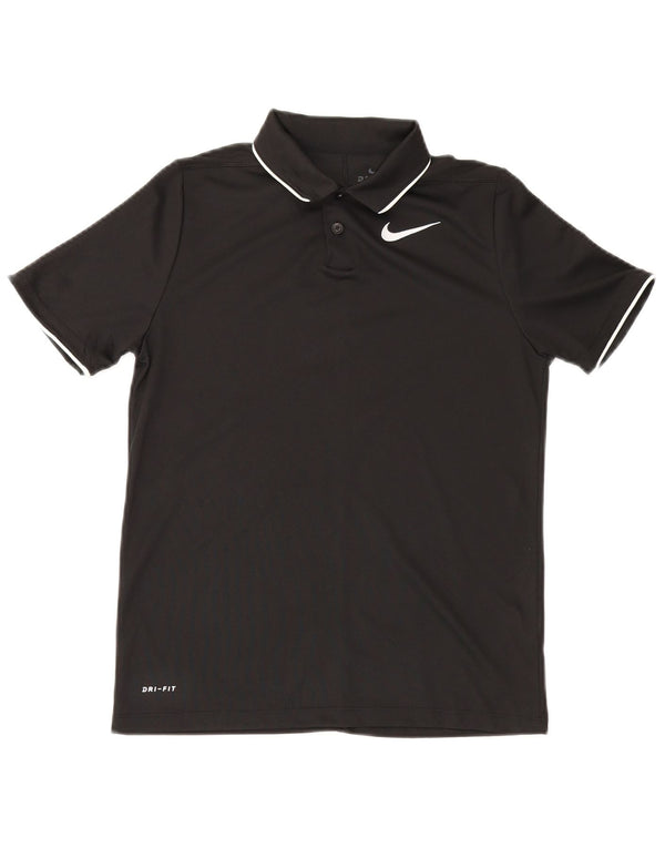 Nike Dri-Fit-Poloshirt für Jungen, 12–13 Jahre, groß, schwarzes Polyester