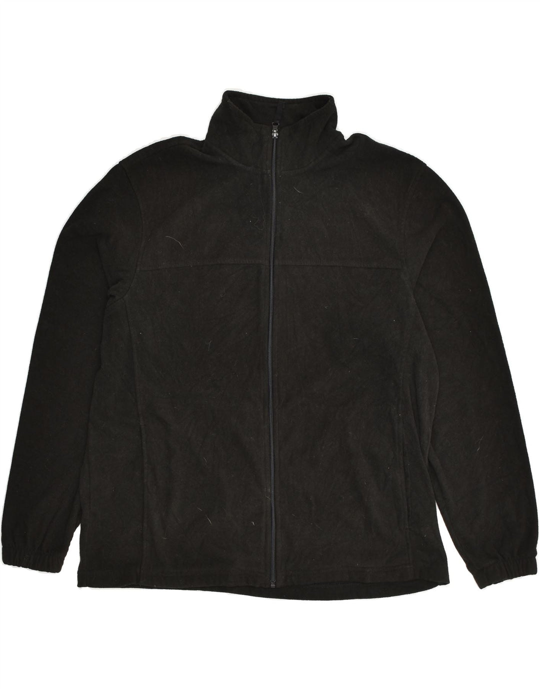 STARTER Mens Fleece Jacket UK 40 Large Black Polyester | Vintage Starter | Thrift | Second-Hand Starter | Used Clothing | Messina Hembry 