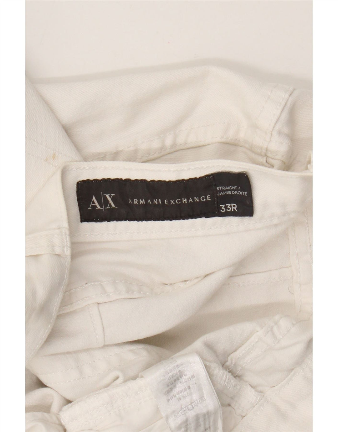 Armani Exchange Herren Slim Jeans W33 L28 Weiße Baumwolle