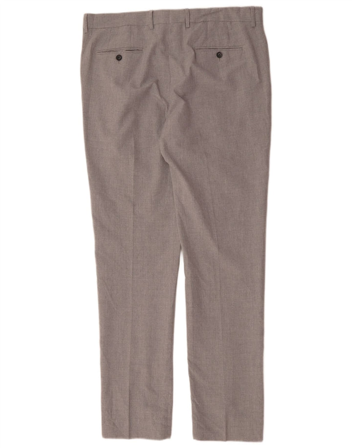 Penguin Slim-Fit-Anzughose für Herren, W36, L33, grau, Polyester
