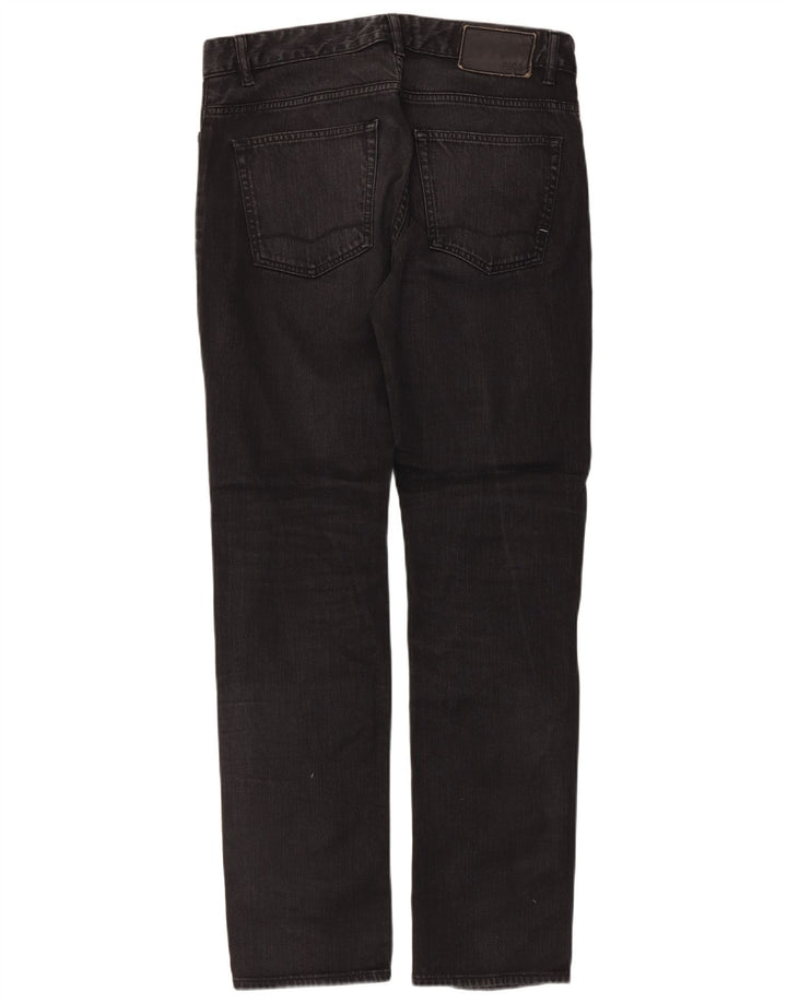 Hugo Boss Herren Delaware Slim Jeans W32 L32 Schwarze Baumwolle