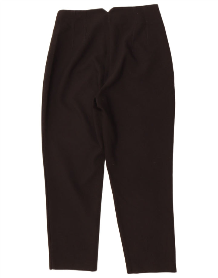 Zara Damen-Anzughose, schmal zulaufend, Größe L, W30, L27, Schwarz, Polyester