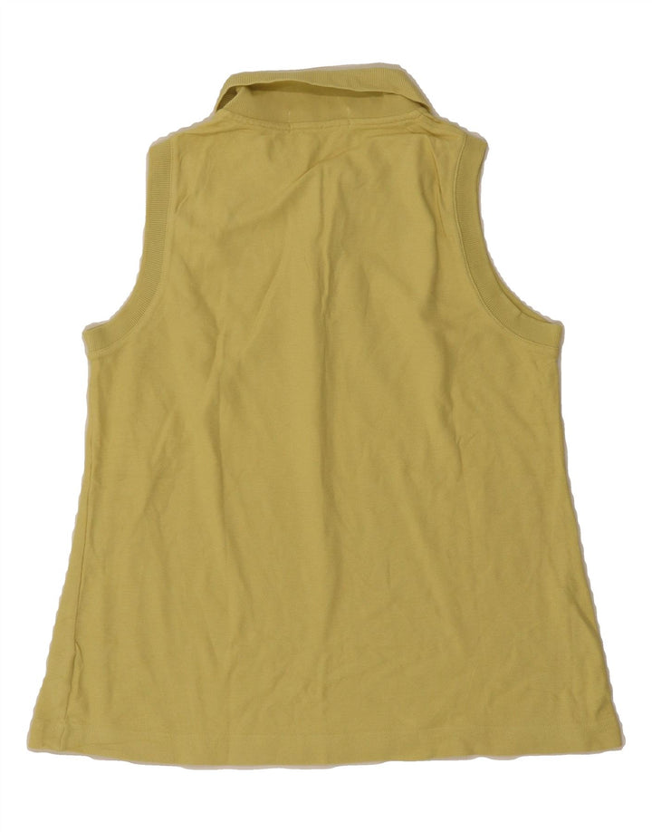 FILA Womens Sleeveless Polo Shirt IT 46 Large Yellow Vintage Fila and Second-Hand Fila from Messina Hembry 
