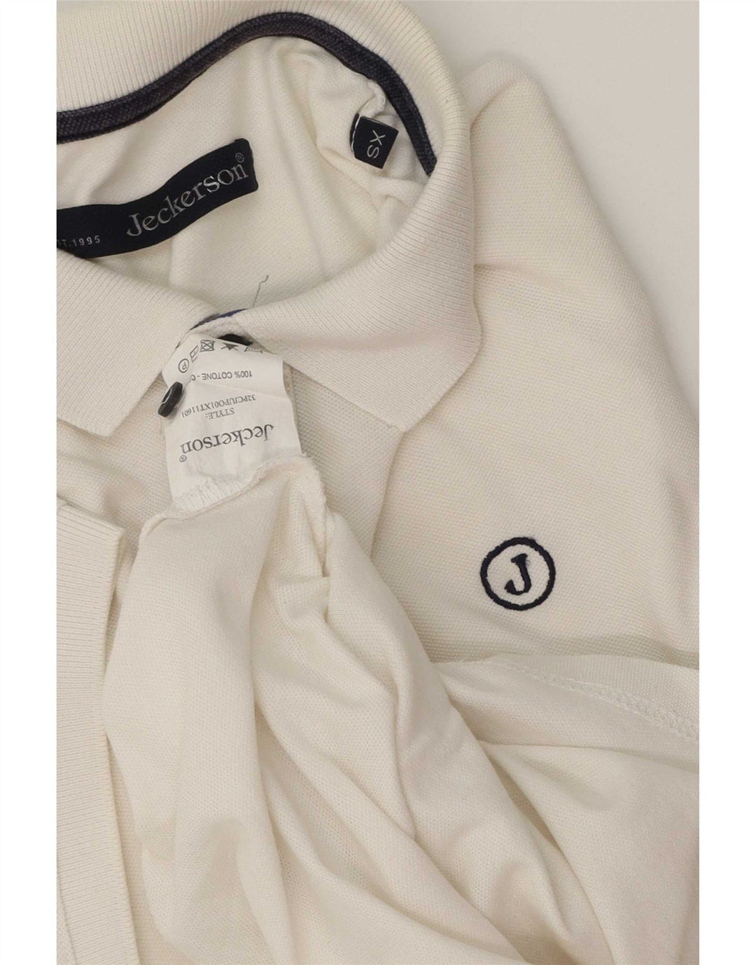Jeckerson Herren Poloshirt XS Weiße Baumwolle