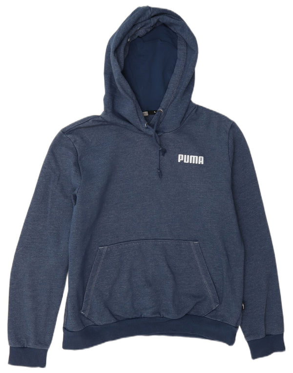 Puma Damen Kapuzenpullover UK 14 Medium Marineblau Baumwolle