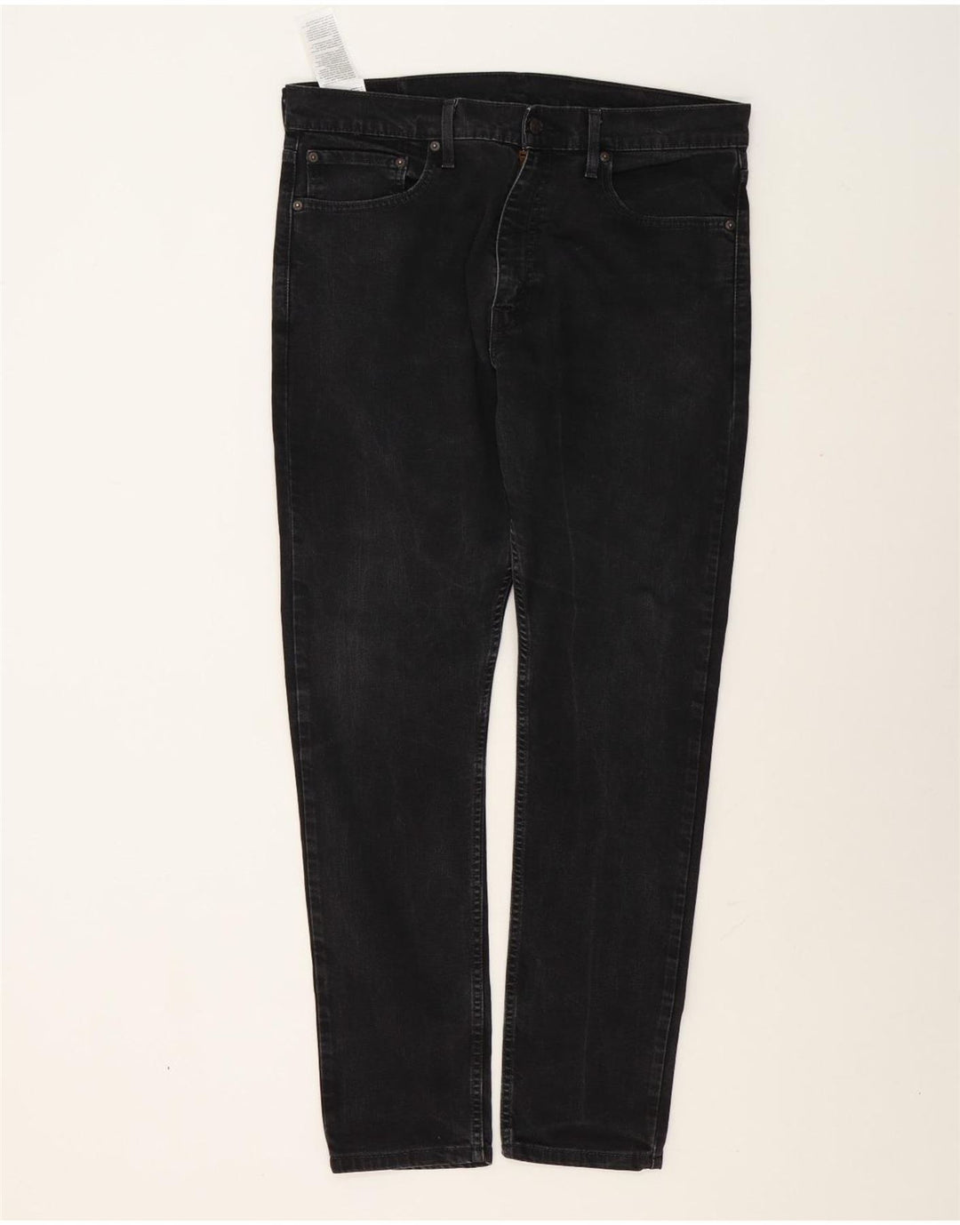 Levi's Herren Slim Tapered Jeans W36 L32 Schwarze Baumwolle