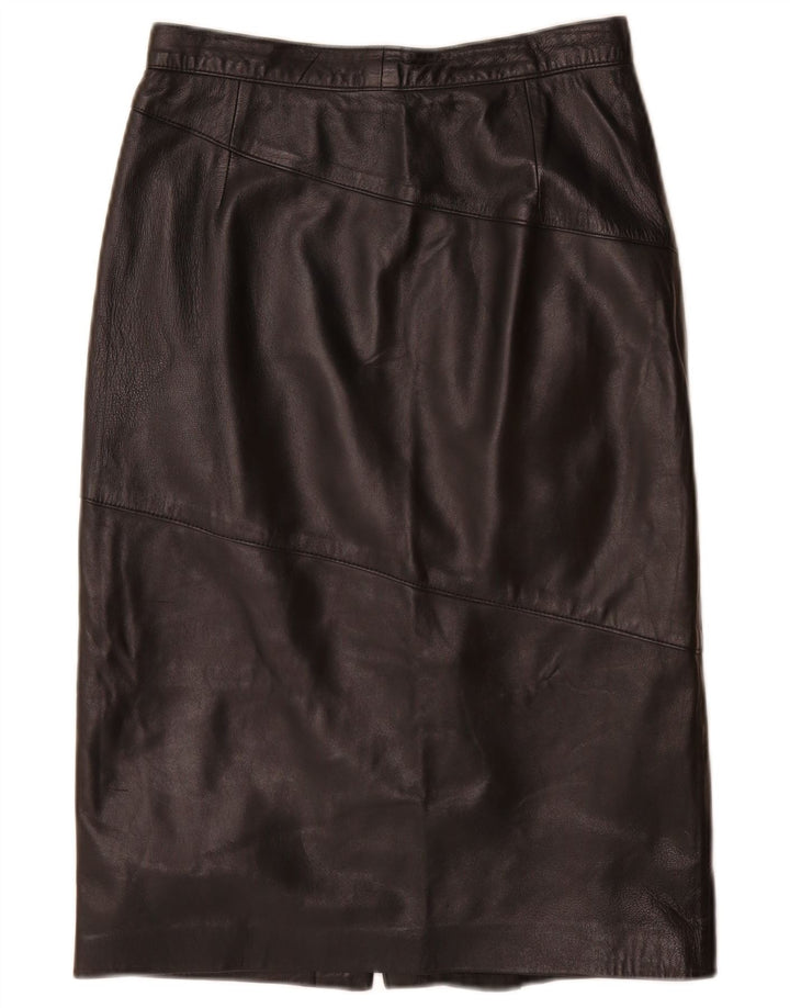 Vintage Damen Lederrock W26 Small Schwarz