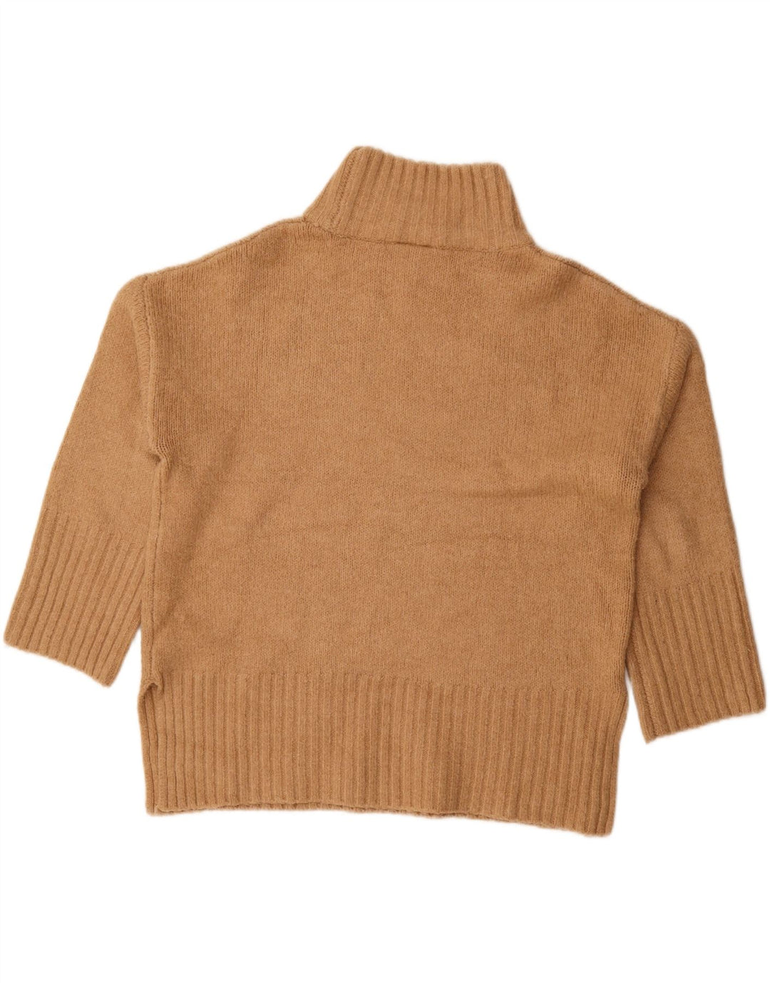 Topshop Damen-Pullover mit Rollkragen, übergroß, Größe UK 12, Mittelbraun