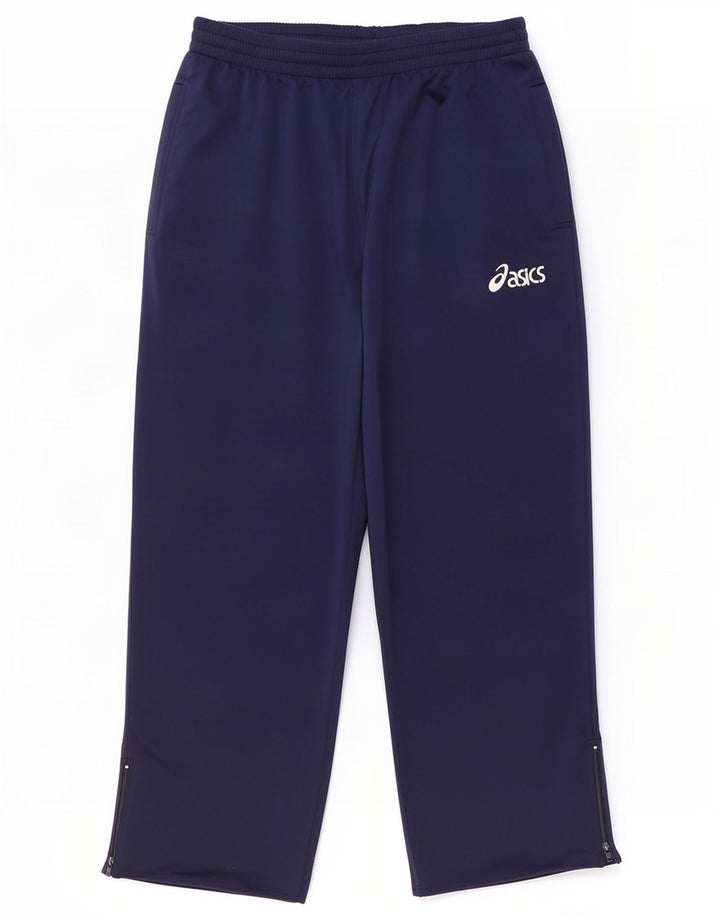 Asics Herren-Trainingsanzug-Hose, groß, marineblau, Polyester