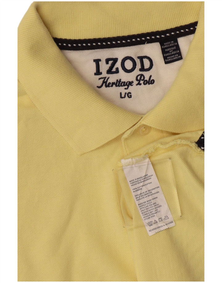 Izod Herren-Poloshirt, groß, gelbe Baumwolle