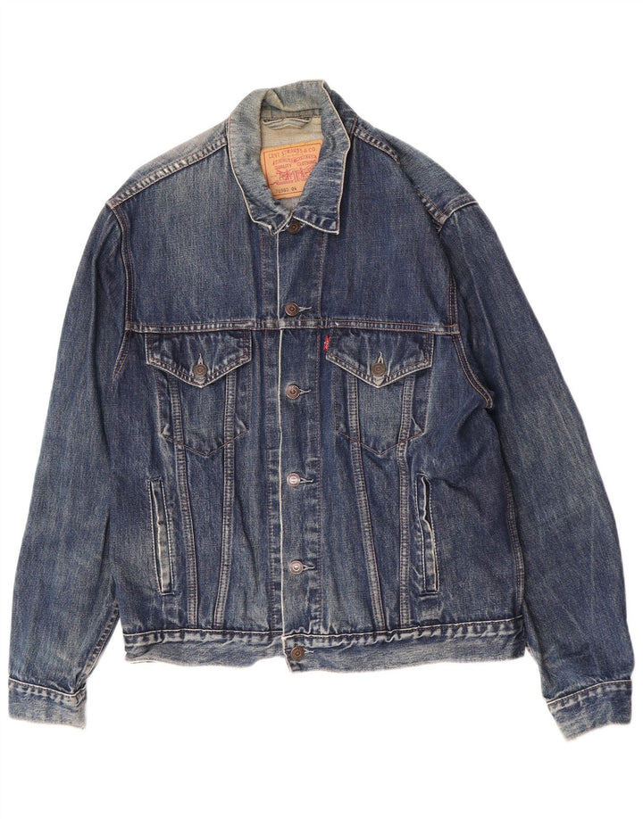 Levi's Herren 70503 Jeansjacke UK 40 Large Blau Baumwolle
