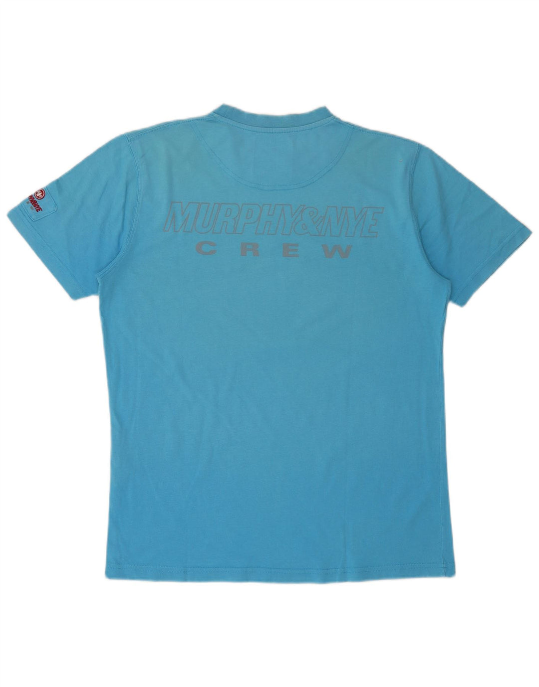 MURPHY & NYE Herren-T-Shirt mit Grafik, Größe L, aus blauer Baumwolle