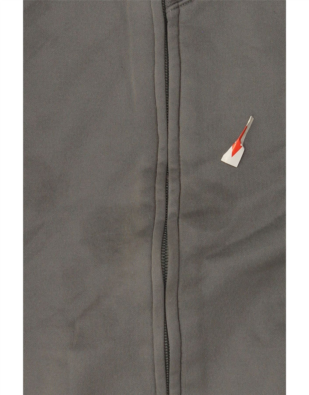 Reebok Damen Zip Hoodie Pullover UK 14 Mittelgraues Polyester