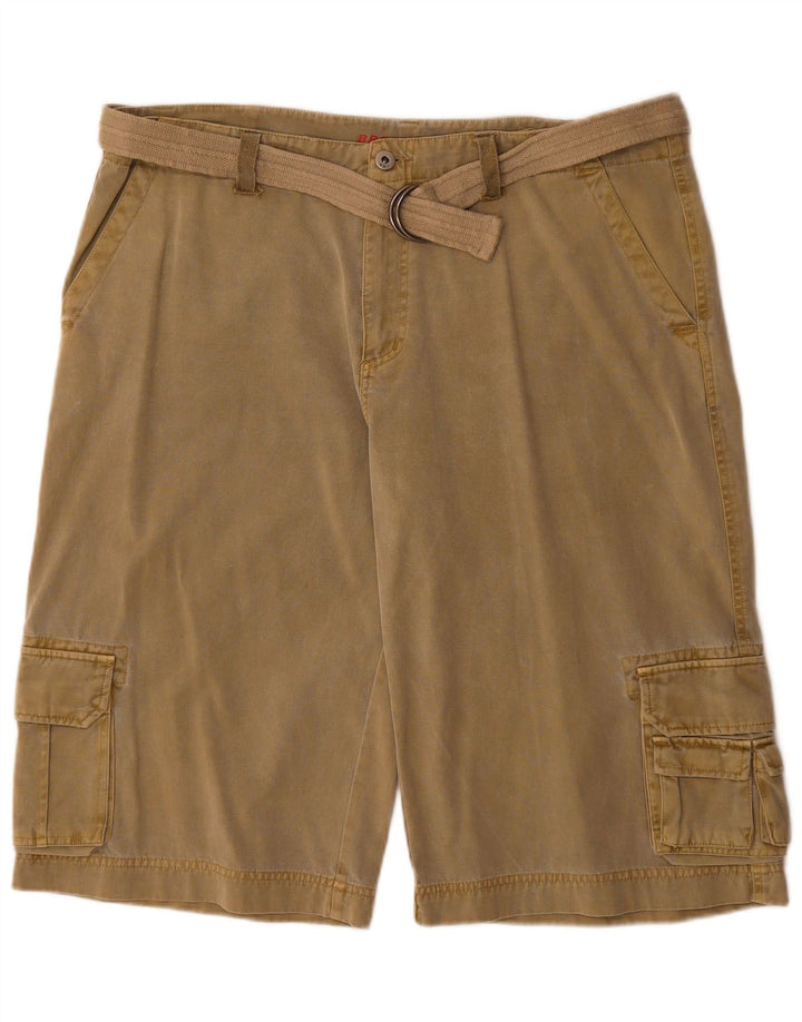 Broadway Herren-Cargoshorts W36, große Khaki-Baumwolle