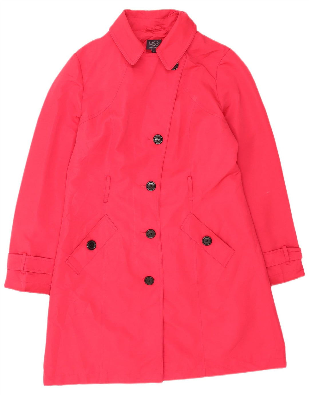 Marks & Spencer Damen Trenchcoat UK 12 Mittelrosa Polyester