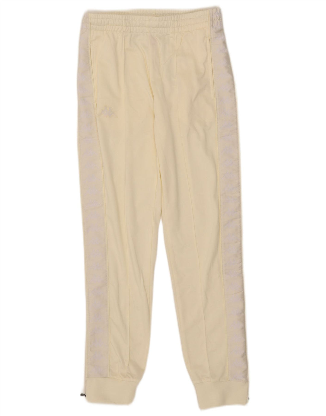 Kappa Herren Grafik-Trainingshose, Jogginghose, XS, Off-White-Polyester