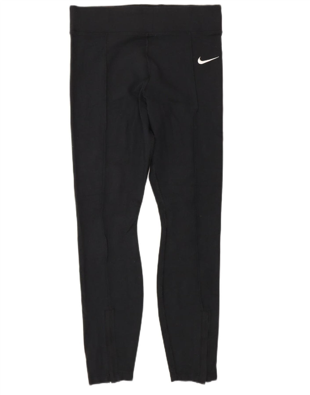 NIKE Womens Leggings UK 12 Medium  Black