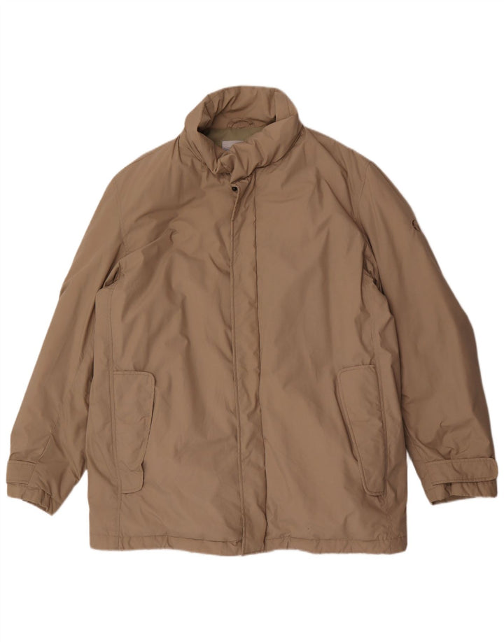 Sergio Tacchini Herren Wattierte Jacke UK 42 XL Beige Polyester