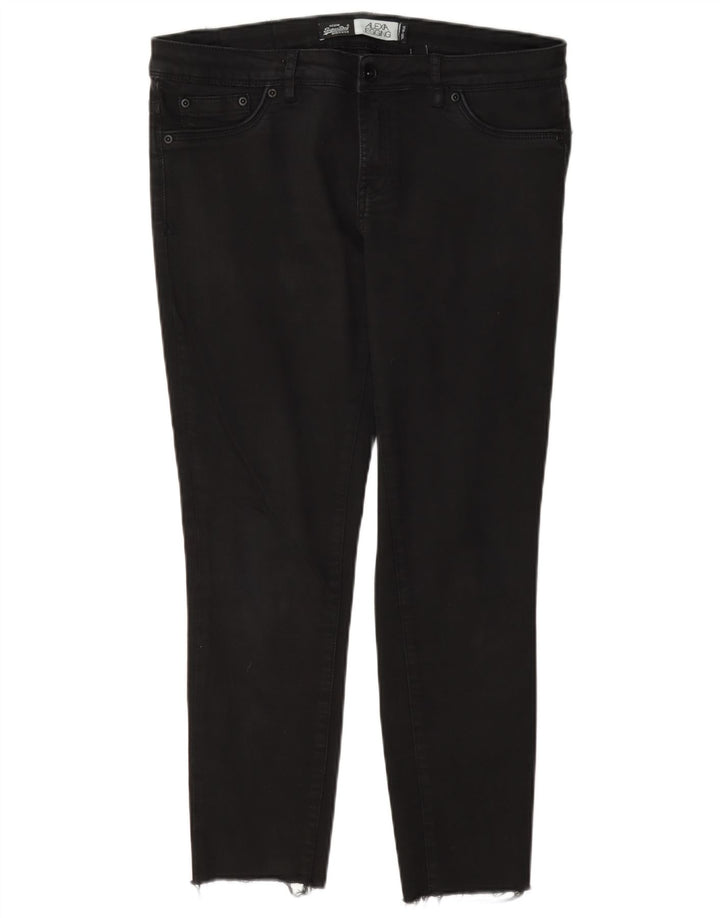 Superdry Damen Alexia Jegging Jeans W31 L26 Schwarz Baumwolle