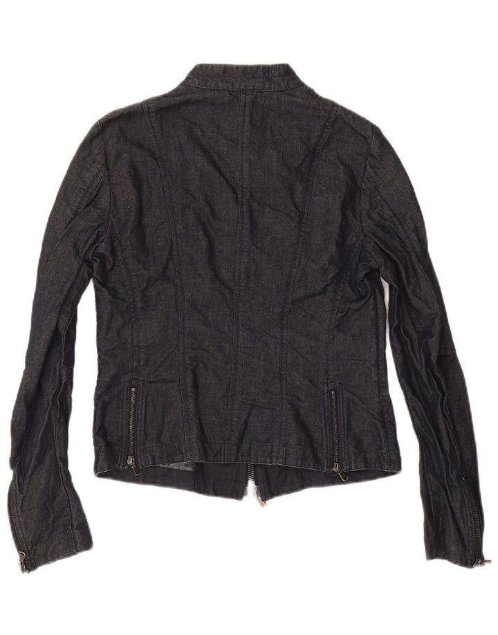 Meltin' Pot Damen Jeansjacke UK 12 Medium Marineblau Baumwolle