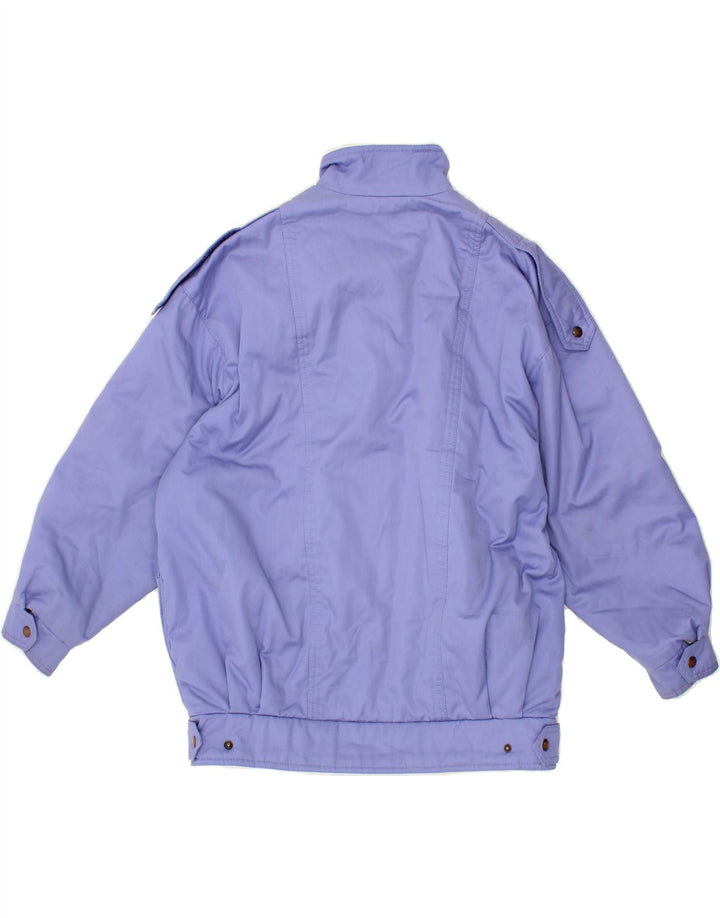 VINTAGE Womens Overcoat EU 42 Large Purple Polypeptide Vintage Vintage and Second-Hand Vintage from Messina Hembry 